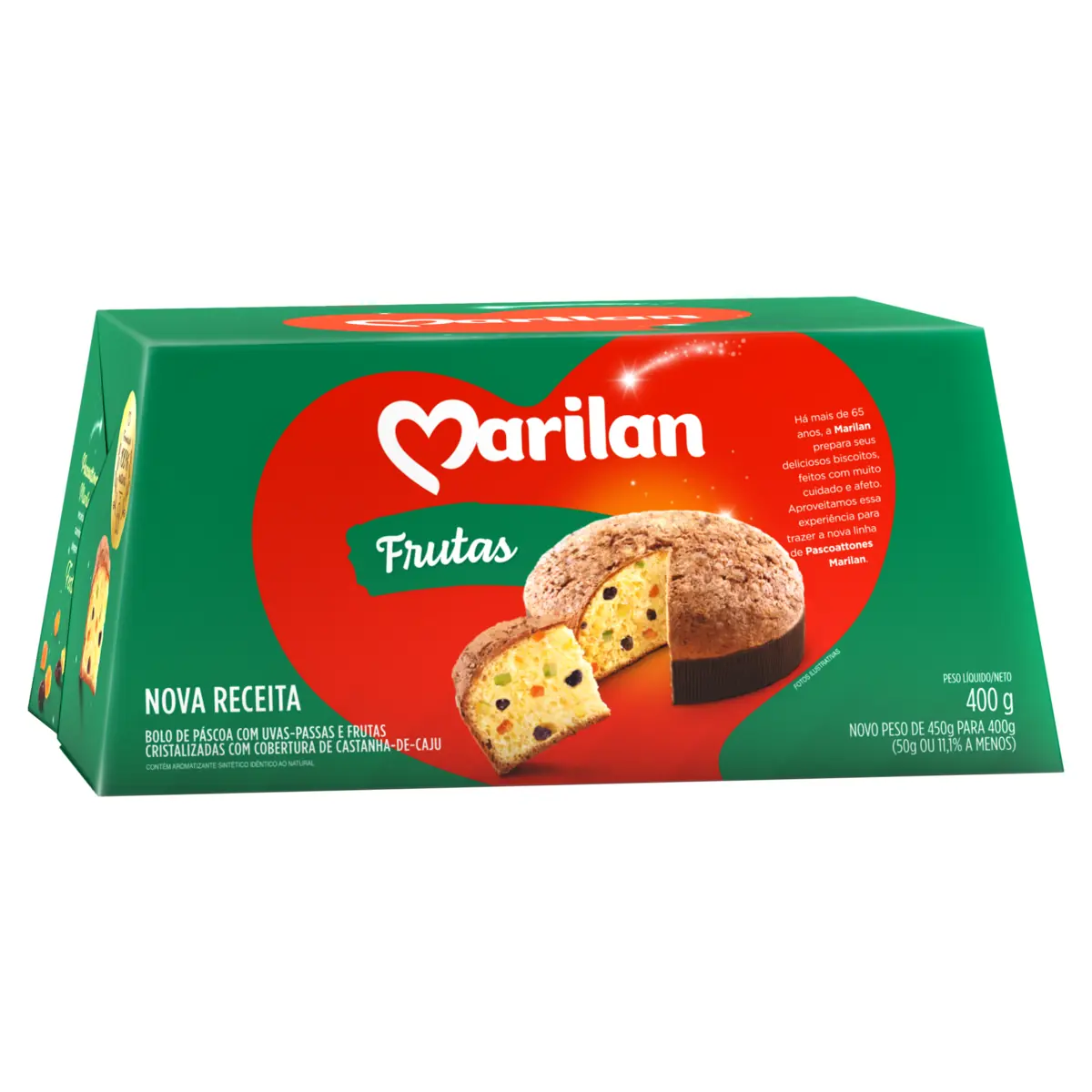 Bolo De Páscoa Com Frutas Cristalizadas E Uvas Passas Cobertura Castanha De Caju Marilan Pascoattone