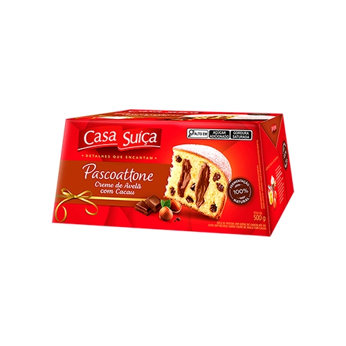 Bolo De Páscoa Com Gotas De Chocolate Ao Leite Recheio Creme De Avelã Com Cacau Casa Suíça Pascoatto