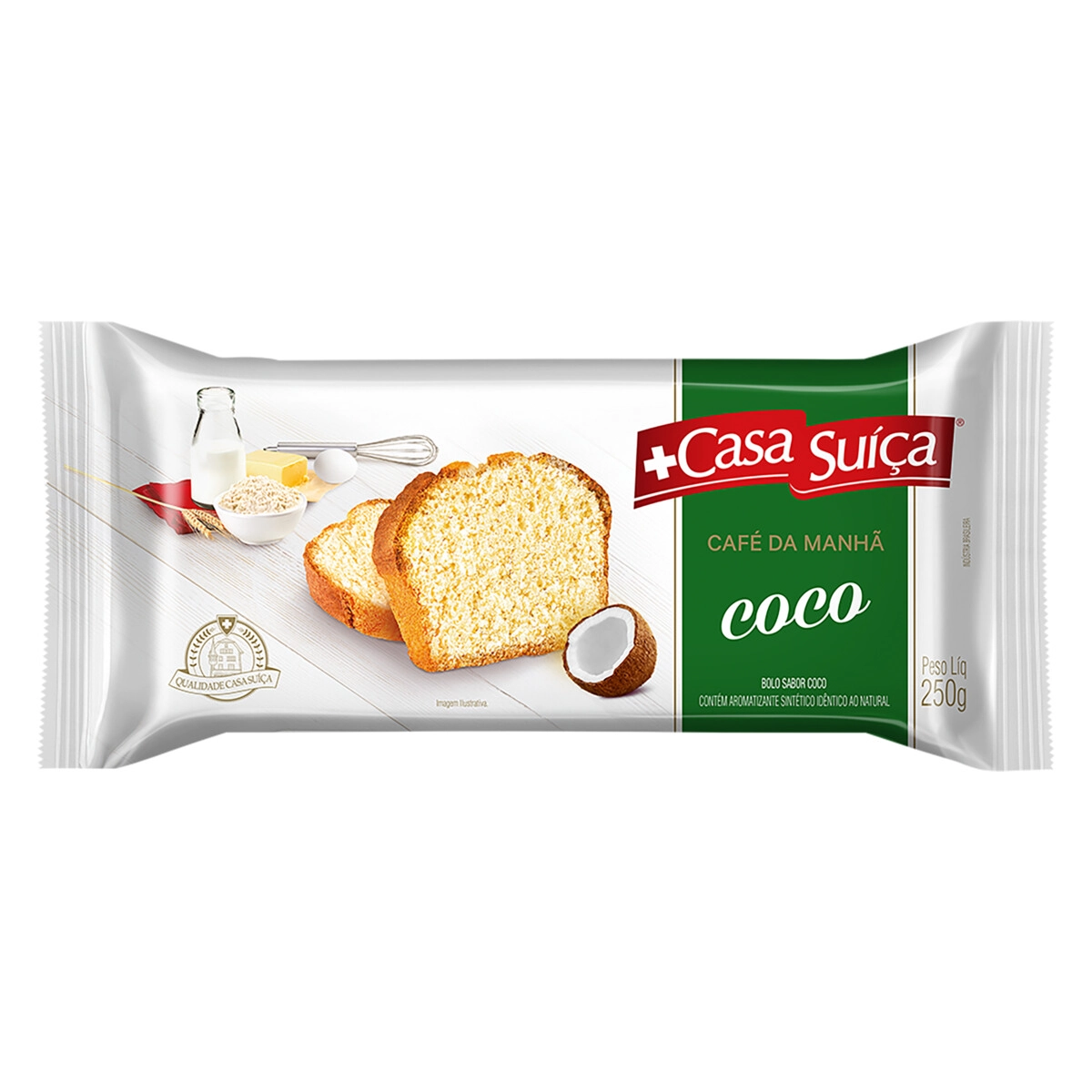 Bolo Coco Casa Suíça Pacote 250g