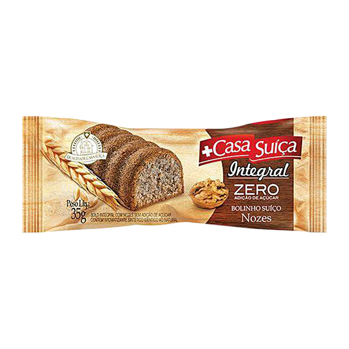 Bolo Integral Zero com Nozes Casa Suíça WICKBOLD 35g