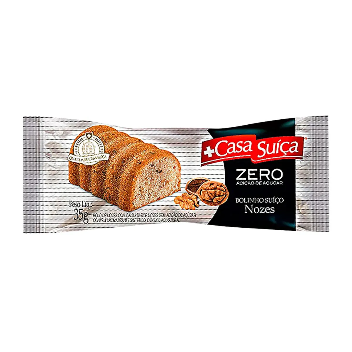 Bolinho Zero com Nozes CASA SUÍÇA 35g