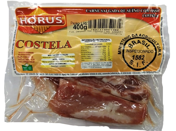 Costela Horus 400gr Salgada