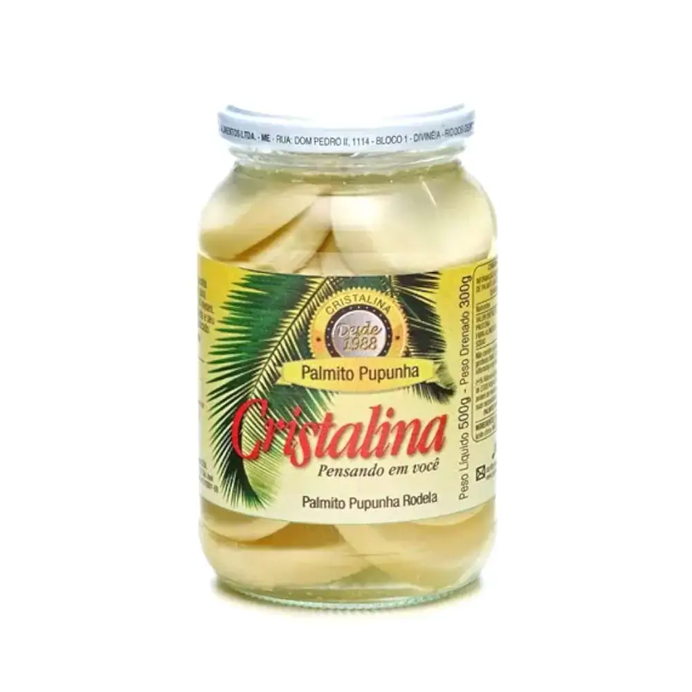 Palmito Pupunha Cristalina Rodela