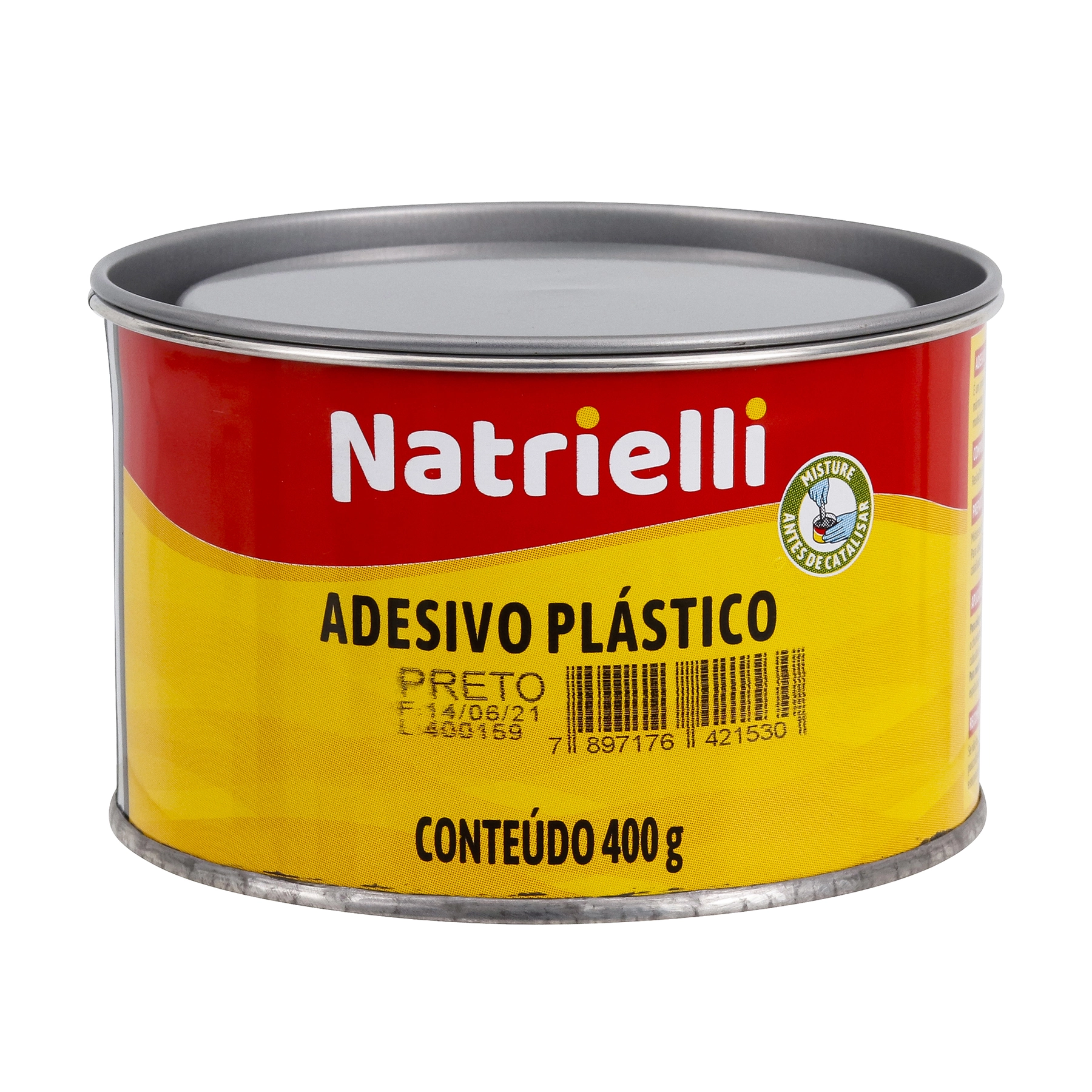 Adesivo Plastico Preto 400gr Natrielli