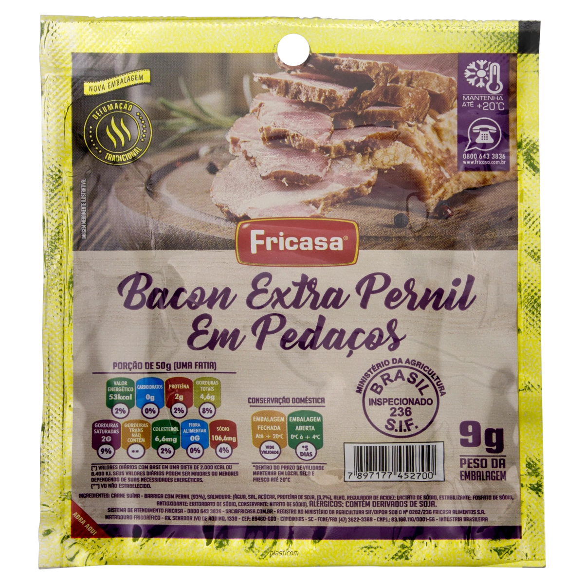 Bacon Em Pedaços Fricasa