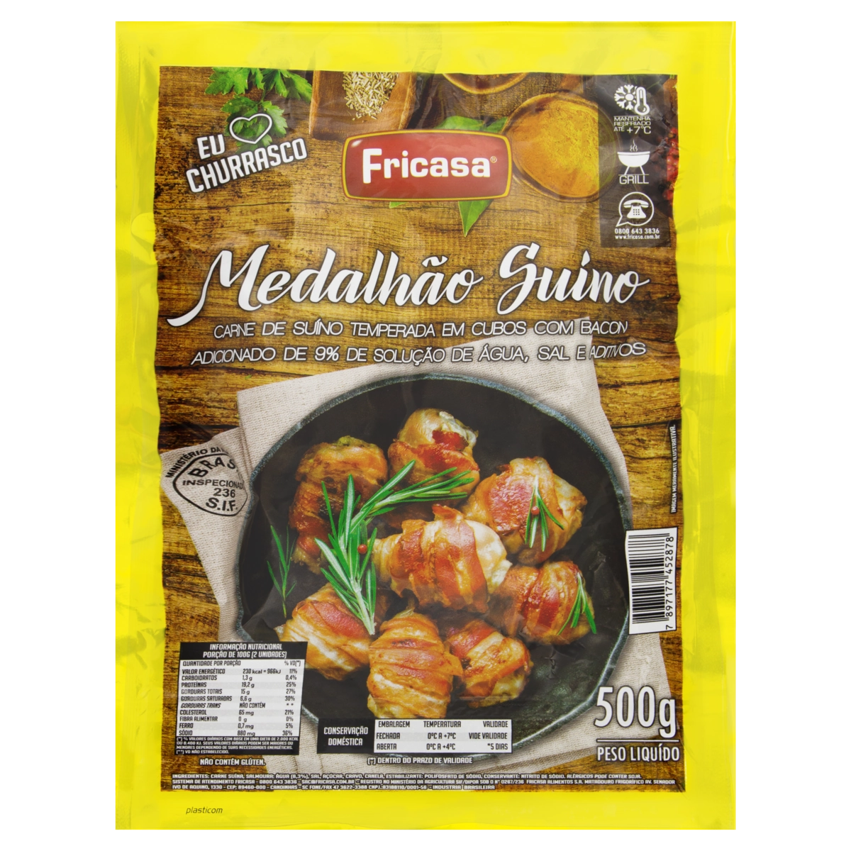 Medalhão Suíno Fricasa 500g
