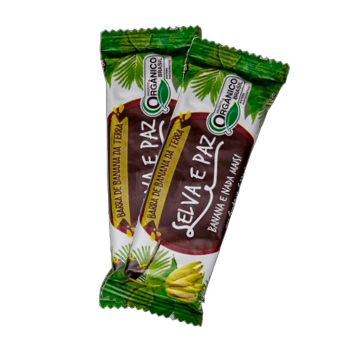 Kit 2X: Barra de Frutas Banana da Terra Orgânica Selva e Paz 30g