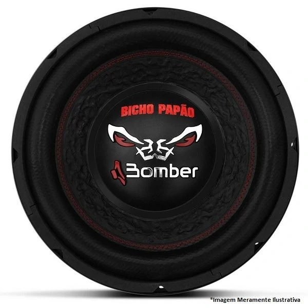 Subwoofer Bicho Papão 12 Pol. 800W Rms 4+4 OHMS Bobina Dupla - BOMBER 123065