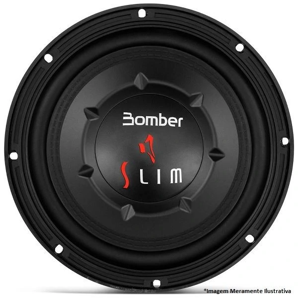 Subwoofer Slim 8 Pol. 200W Rms 4 Ohms Bobina Simples - BOMBER 147023
