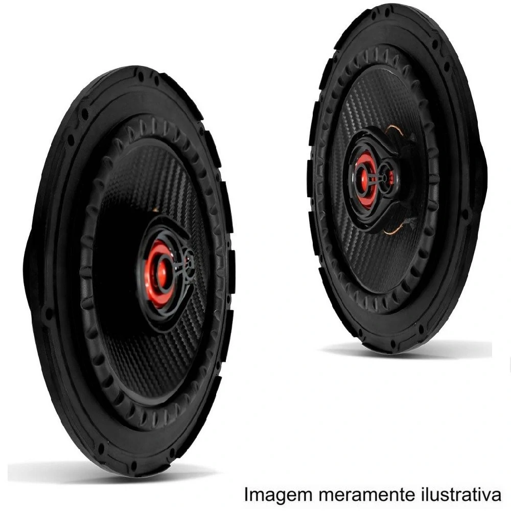 Par de Alto-Falante Triaxial 6 Pol. 50W Rms com Tela Universal Par - BOMBER 116267