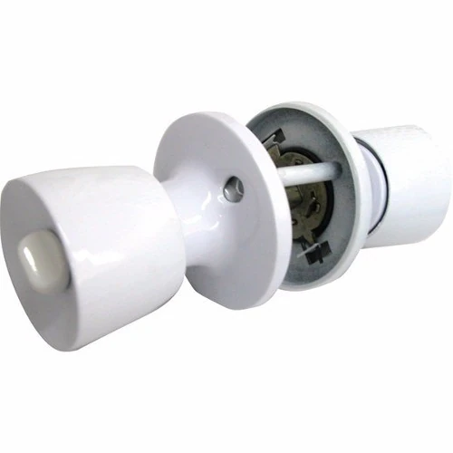 Fechadura Para Porta Divisória Tubular Gold - Branca