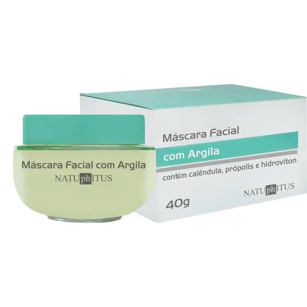 Máscara Facial Com Argila 40g