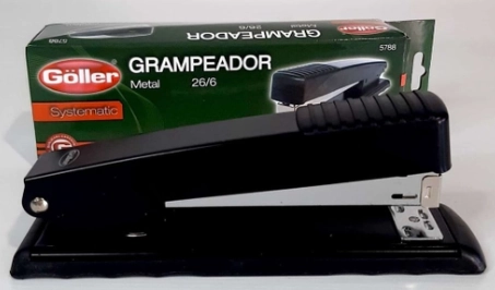 Esc Grampeador Média Goller Metal Preto G 507 26/6
