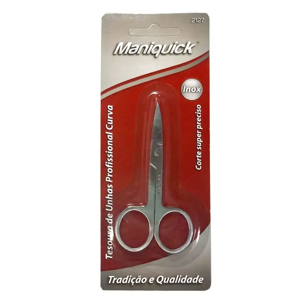 Tesoura Maniquick Inox Curva