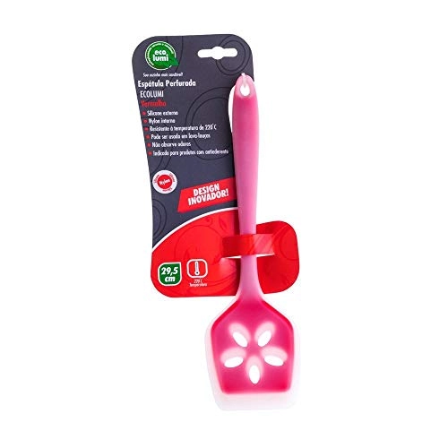Espatula Perfurada Eco Lumi Vermelha