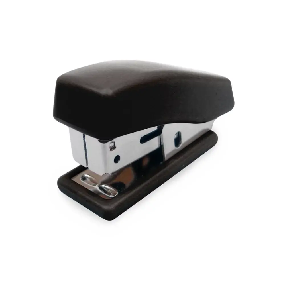 Mini Grampeador Metal para Grampos 26/6 Preto Fosco 6 Cm, Goller 5234 - 19205