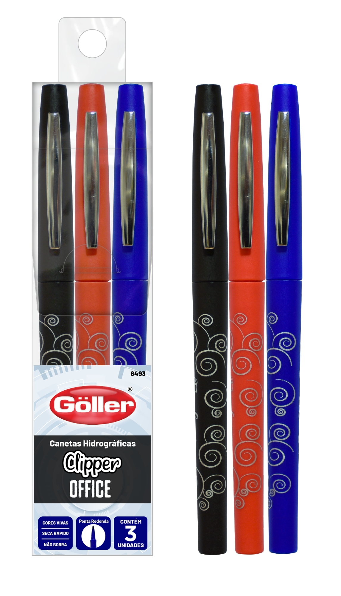 Caneta Hidrografica Clipper Office 3un G 1493 Daiwa