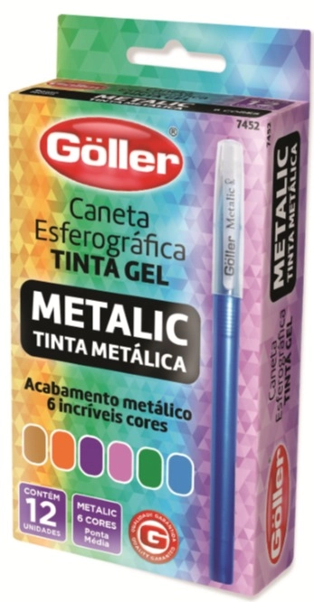 Caneta Esf Metalic Gel Sort Goller G 1058 Daiwa