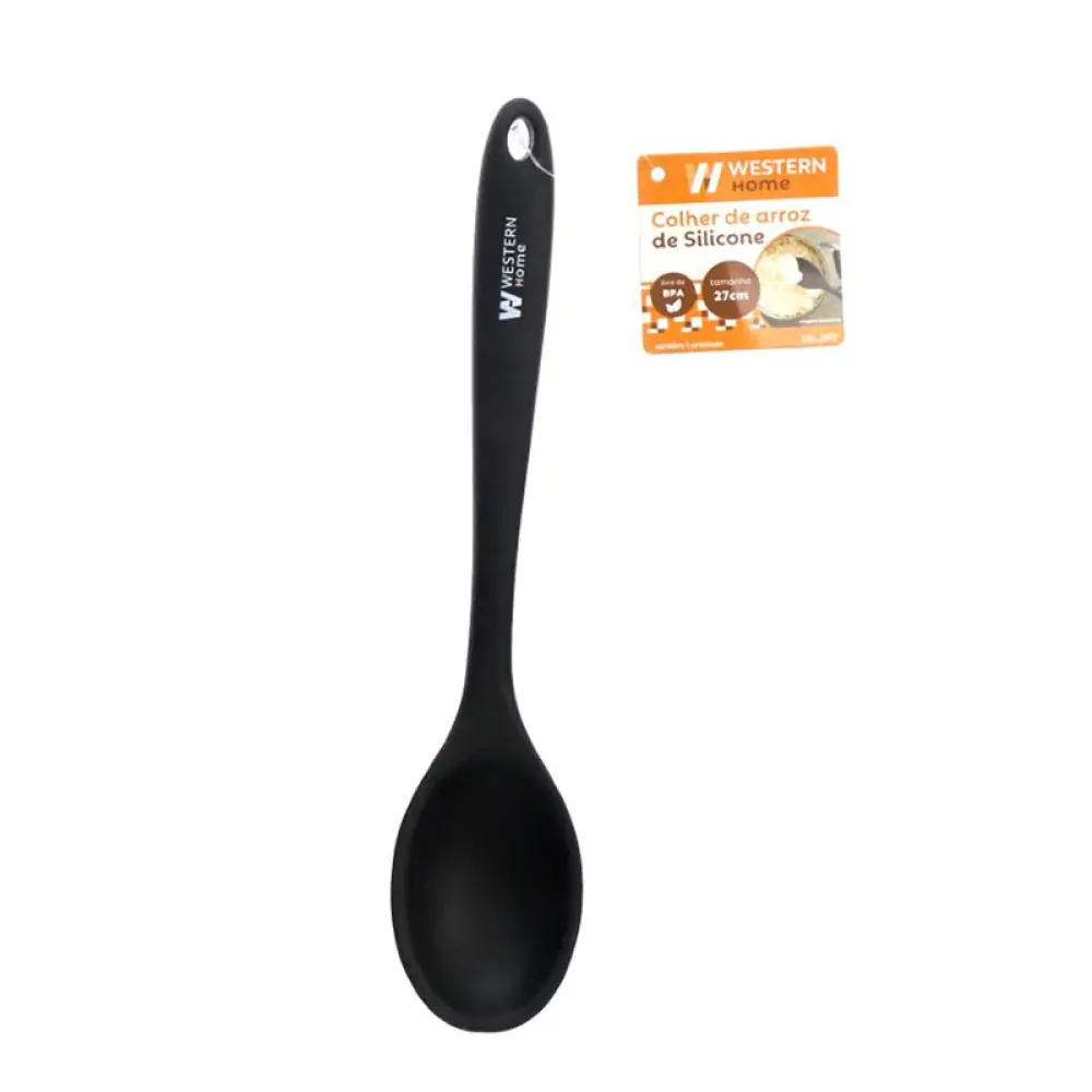 Colher Arroz Silic Pt 27cm Western