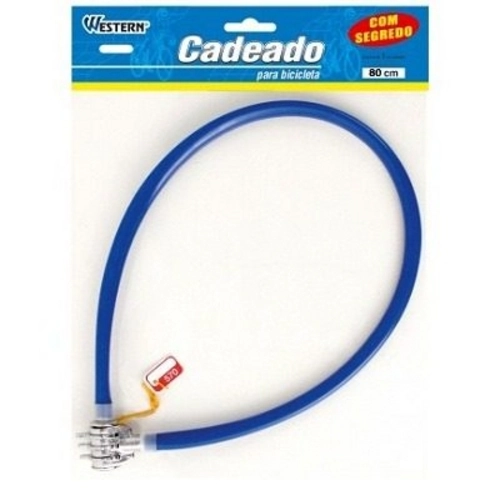 Cadeado Para Bicicleta 80 Cm Com Segredo Western