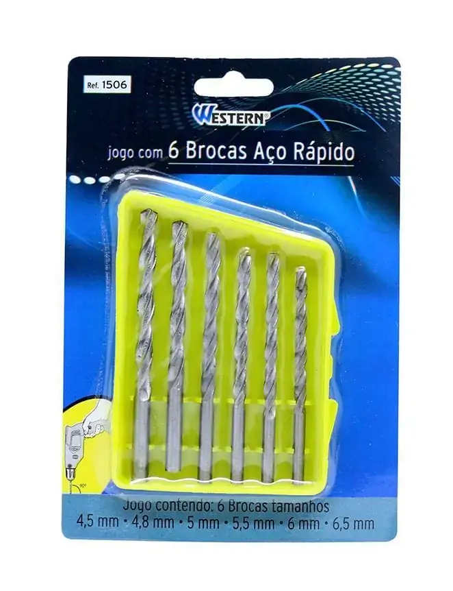 Broca Aco Rapido 6 Peças Western