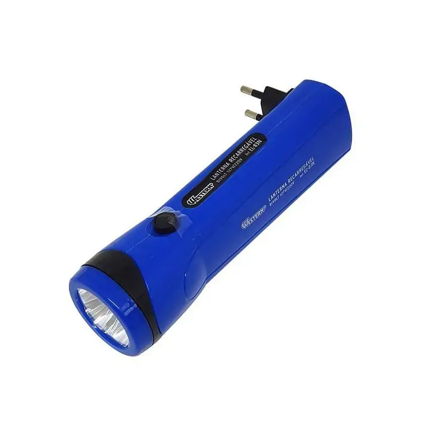 Lanterna Recarregável Color 4Leds Western