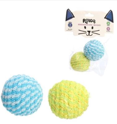 Brinquedo Ringo P/gatos Bola Guizo 2pcs Un