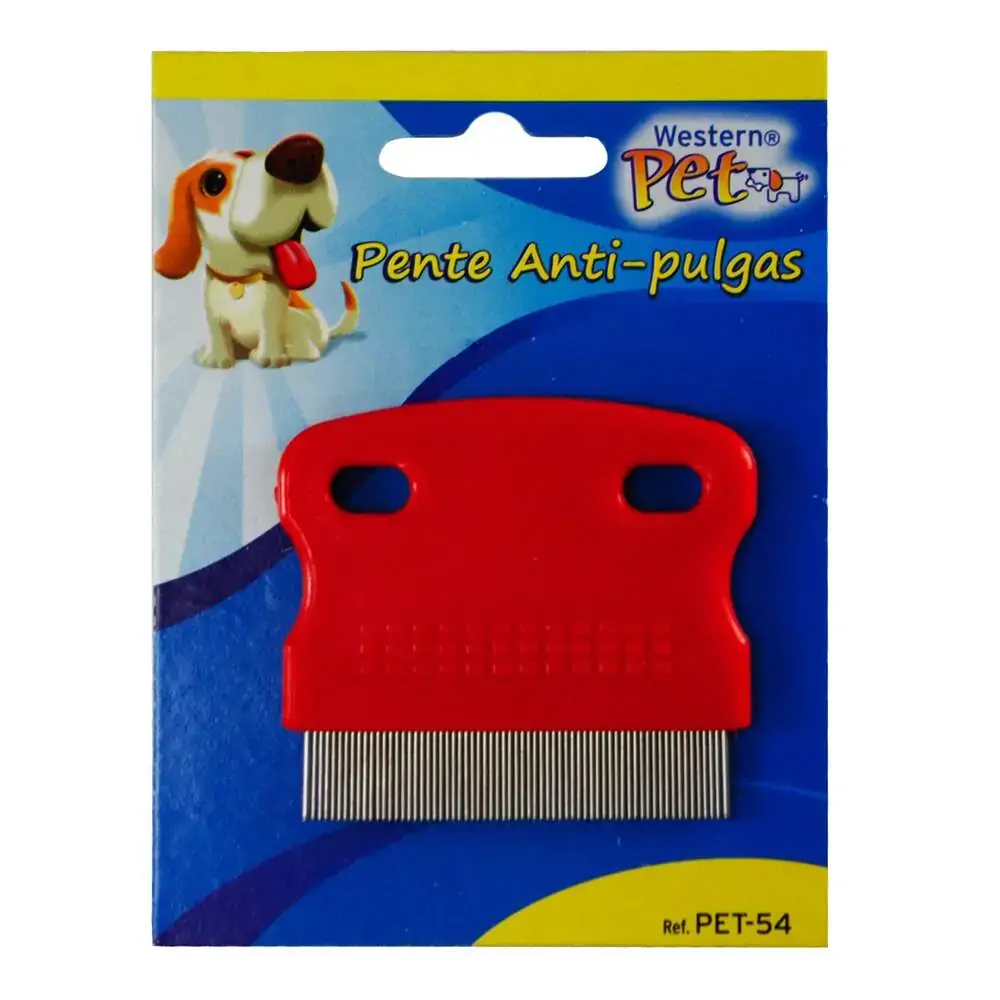 Pente Western Para Cães E Gatos Anti Pulgas Pet 54