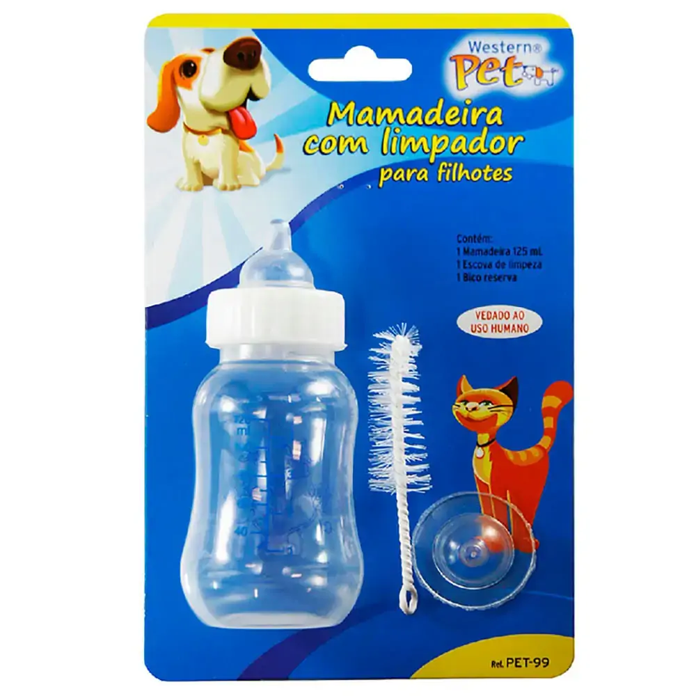 Mamadeira Western Para Cães E Gatos Filhotes Pet 99