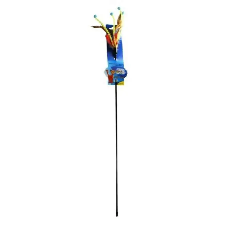 Brinquedo Western Para Gatos Varetas Com Penas Múltiplas