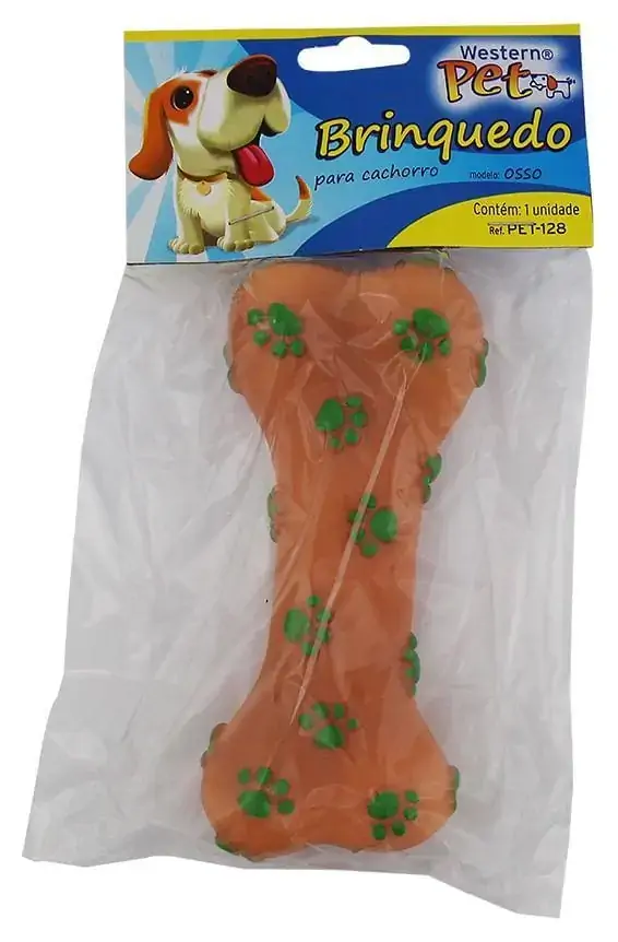 Brinquedo Cão Osso 16Cm Western Pet