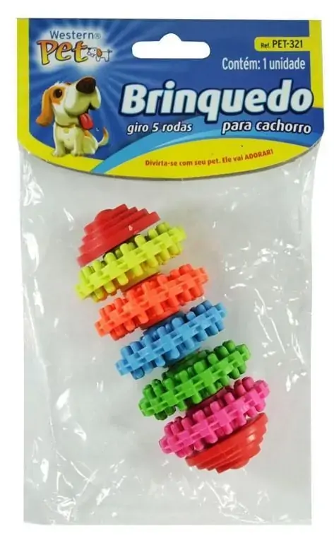 Brinquedo Cão 5 Rodas Western Pet
