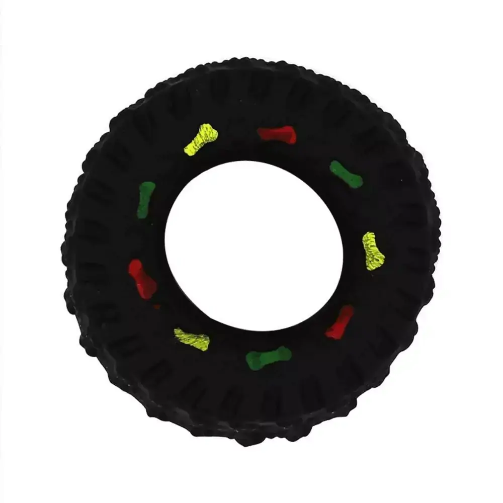 Pneu de Brinquedo para PET Western Preto PVC