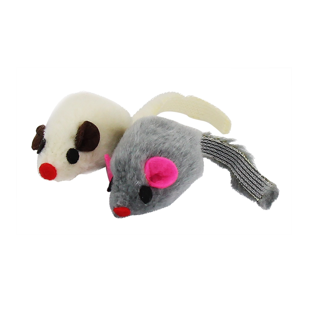 Brinquedo Gato Rato Pelucia Jogo 2 Peças Western Pet