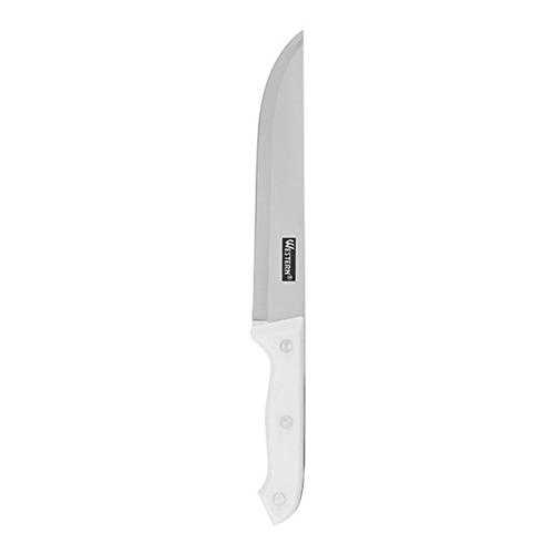 Faca Inox P Cozinha 8 Cb Plast Branco