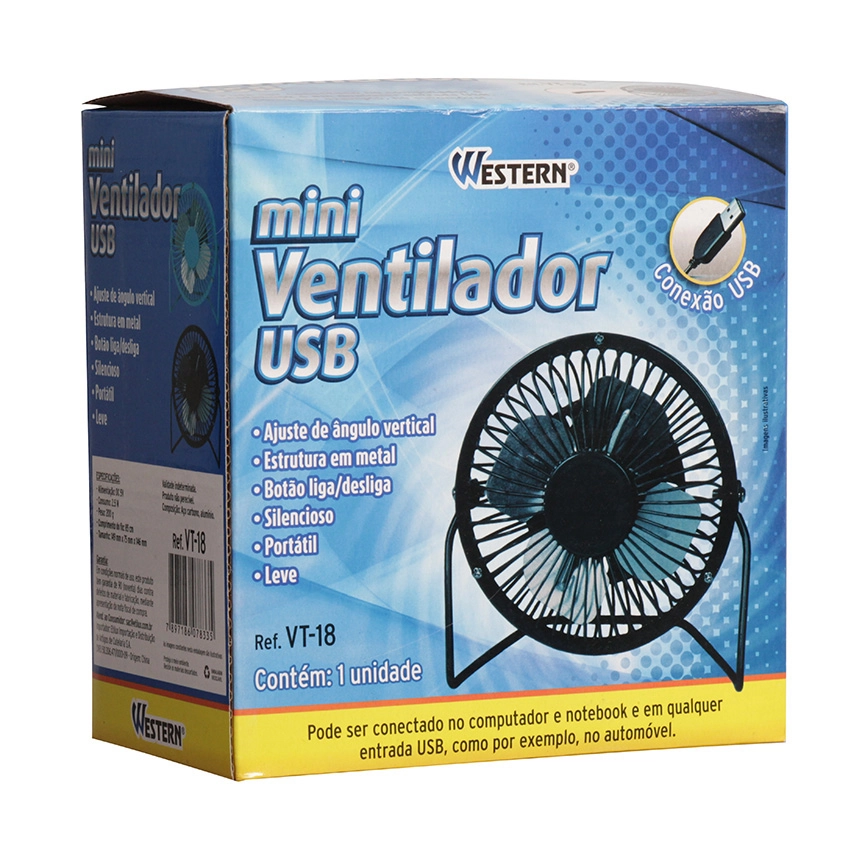 Mini Ventilador USB WESTERN