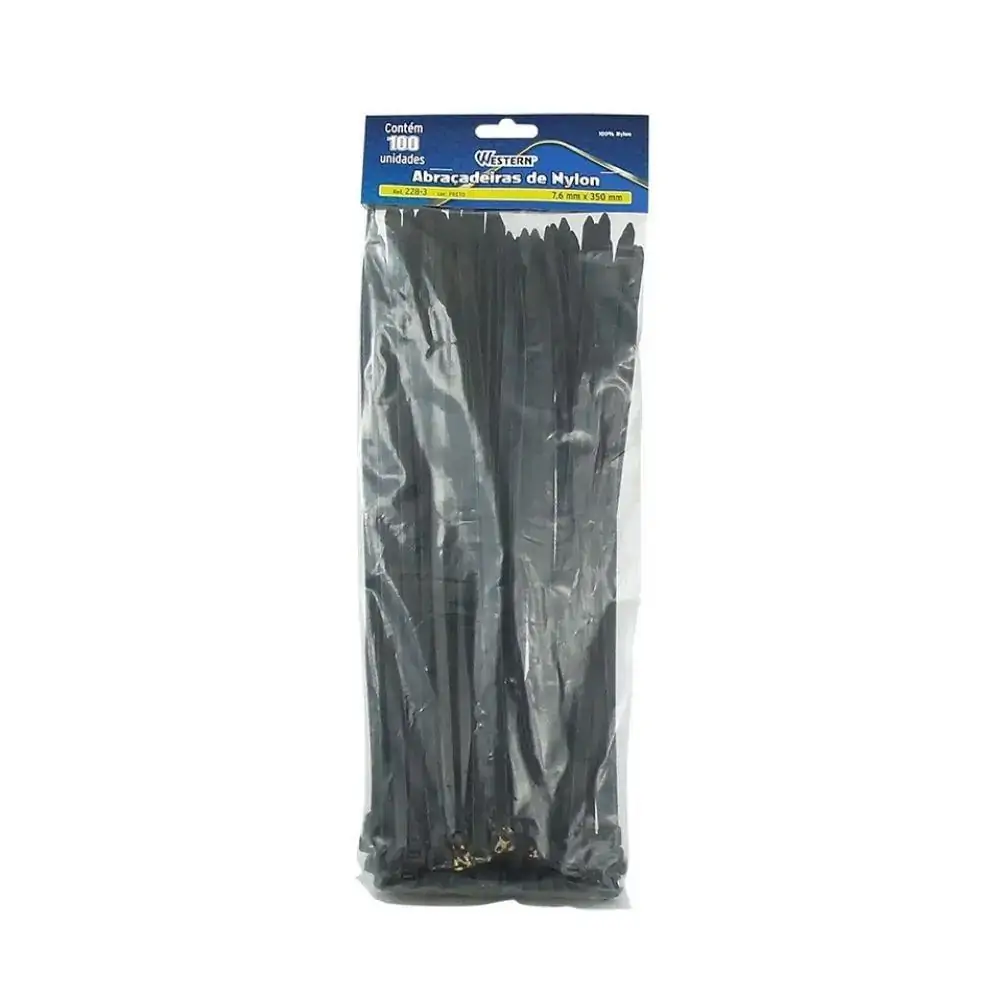 Abraçadeiras Preto 7,6X350 mm Western