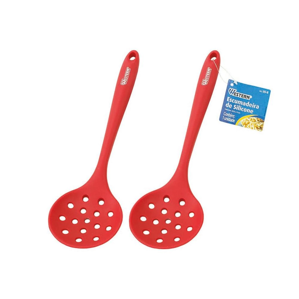 Escumadeira Silicone 28,5 cm Western Home