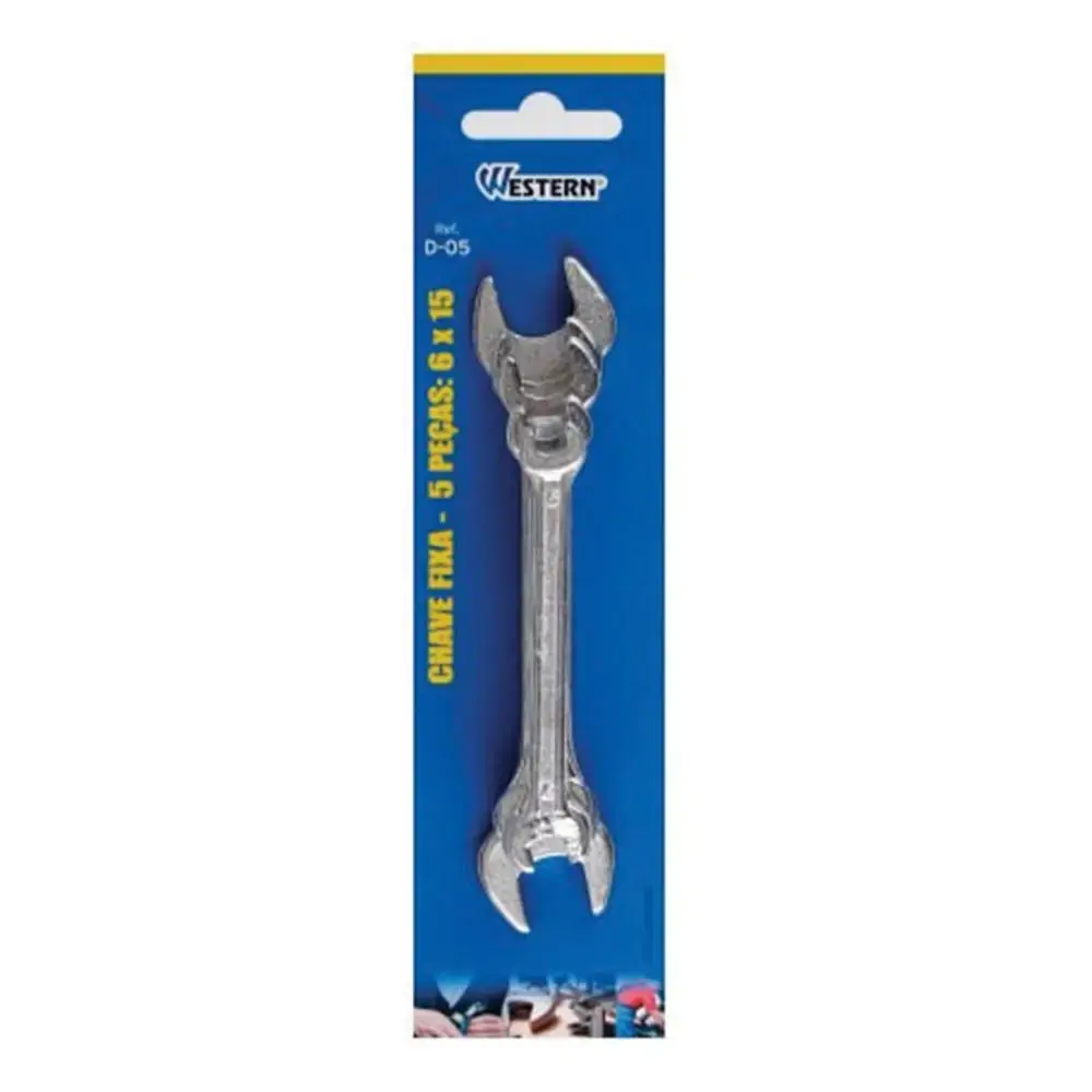 Chave Fixa 15 Mm C/ 5 Pc Western R D 05
