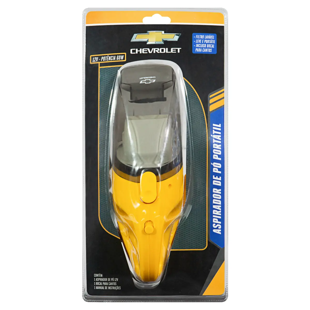 Aspirador De Pó Portátil Chevrolet 12v