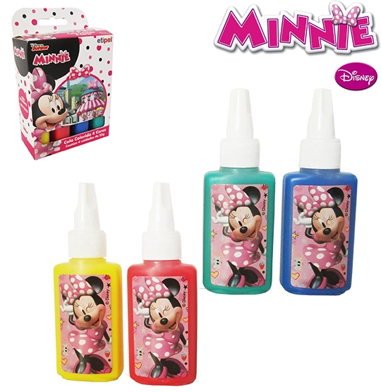 Cola Colorida 4 Cores 1un Minnie