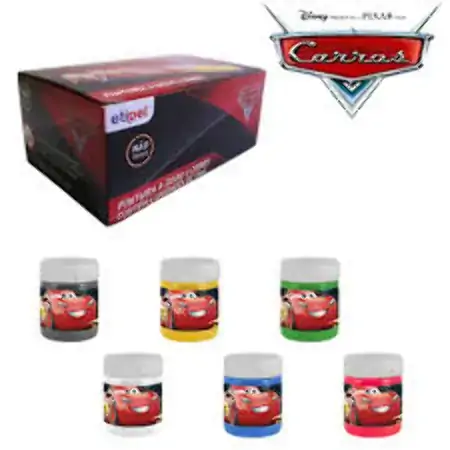 Pintura Etilux Dedo 6 Cores Cars