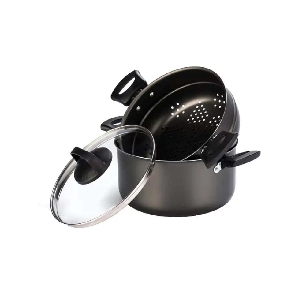 Cozivapor Antiaderente Com Tampa de Vidro Grafite MTA 8215