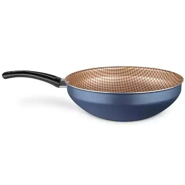 Wok em Aluminio 28CM Antiaderente AZUL MTA 9163