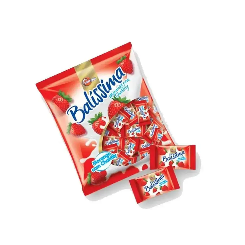 Bala Toffano Balissima Morango C/chantily 500g Un