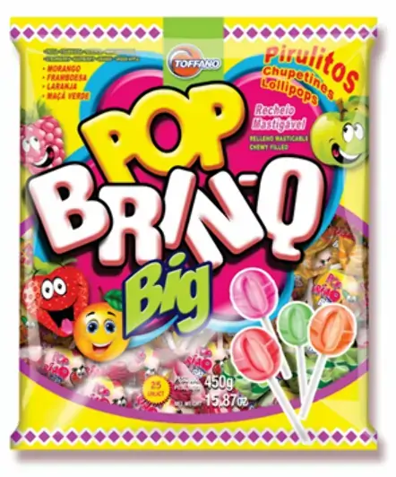 Pirulito Por Brinq Big 450g Sortido