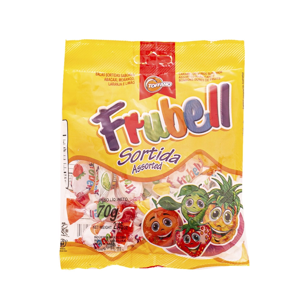 Bala Frubell 70g Ab./mor./lar./limao