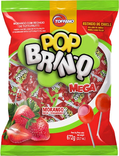 Pop Brinq Morango