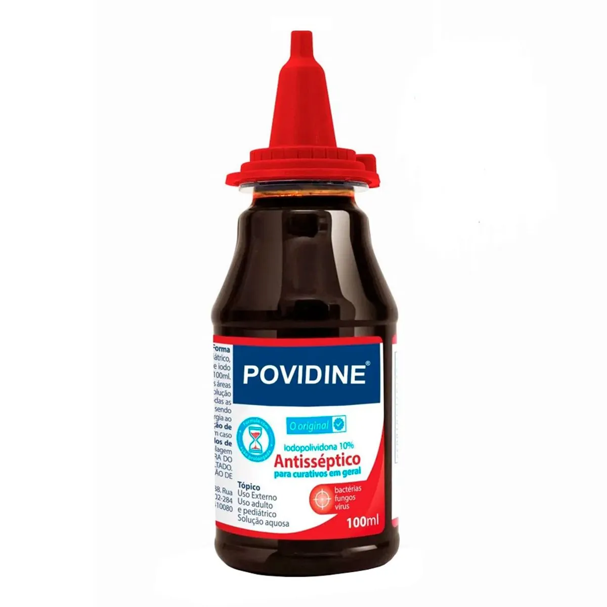Antisséptico 100mg/ml 10 Povidine Almotolia 100ml Solução Aquosa
