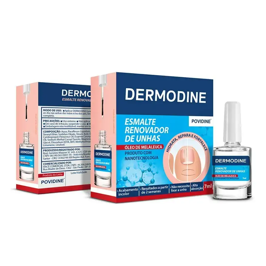 Esmalte óleo Renovador De Unhas Dermodine Frasco 7ml